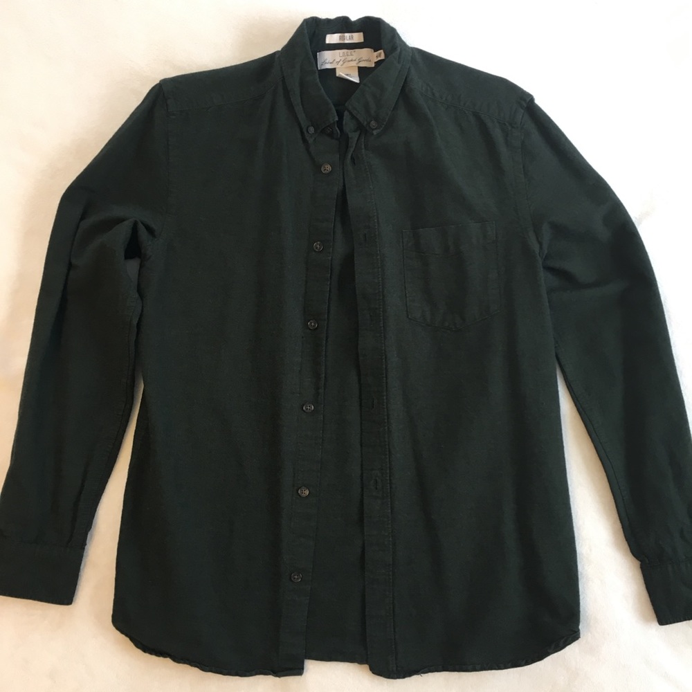 H&M Olive Flannel Shirt